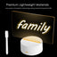 LED Night Light with Note Board and Pen - Color Changing Desktop Lamp for Holiday Decor and Children's Gifts