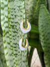 Kōmaru White Gold Hoops