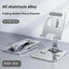 Universal Aluminum Alloy Foldable Desk Phone and Tablet Holder Stand