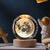 6/8Cm 3D Crystal Ball Planet Night Light