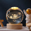 6/8Cm 3D Crystal Ball Planet Night Light