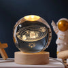 6/8Cm 3D Crystal Ball Planet Night Light