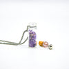 Amethyst Diffuser Necklace | Aroma Jewelry | Energy & Healing | Diffusing on the go-0