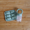 Baby Fruit Feeder and Tray - Safe Self-Feeding & Teething Relief