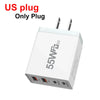 High-Efficiency Quick Charge 3.0 USB Wall Charger with International Plugs for iPhone 13 Pro Max and Type C Devices