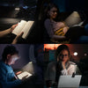 LED Rechargeable Clip-On Reading Light with Adjustable Dimming and Flexible Neck for Eye Comfort