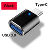 LED USB 3.0 to Type-C Adapter - OTG USB-C and USB-A to Micro USB Female Connector for Samsung, Xiaomi, and POCO Devices