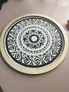 "Monochrome Harmony: Magic of Handcrafted Mandala" Home Decor Paintings