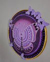 Purple Majesty: Butterfly Dreams Hand Painted Dot Mandala Paintings