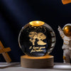 6/8Cm 3D Crystal Ball Planet Night Light