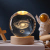 6/8Cm 3D Crystal Ball Planet Night Light