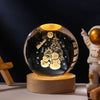 6/8Cm 3D Crystal Ball Planet Night Light