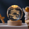 6/8Cm 3D Crystal Ball Planet Night Light