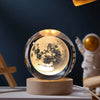 6/8Cm 3D Crystal Ball Planet Night Light