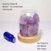 AURORA 2 Crystal Light | Essential Oil Diffusing | Natural Quartz 500g | Amethyst / Green Calcite-0