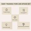 Bendable Baby Fork and Spoon Set - Self-Feeding Utensils