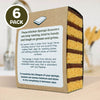 Natural Coconut & Cellulose Sponge Scourers (Pack of 6)